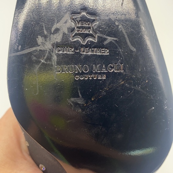 Bruno Magli Couture - Black Silky Heels With Beautiful Gem Embellished Size 8.5 - Picture 14 of 15